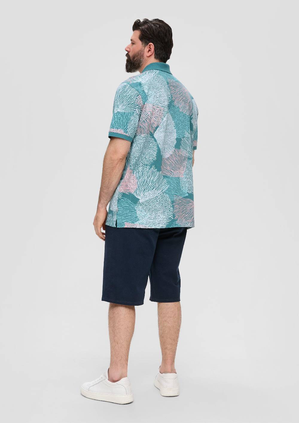 S.Oliver Gemustertes Poloshirt Aus Baumwolle