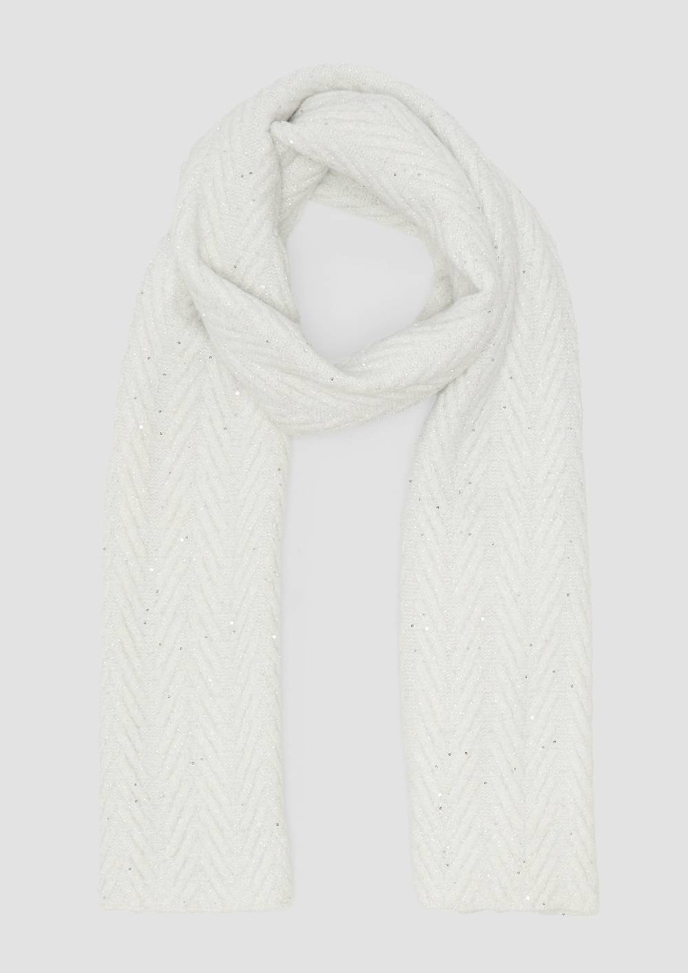 S.Oliver Gerippter Schal Aus Wollmix