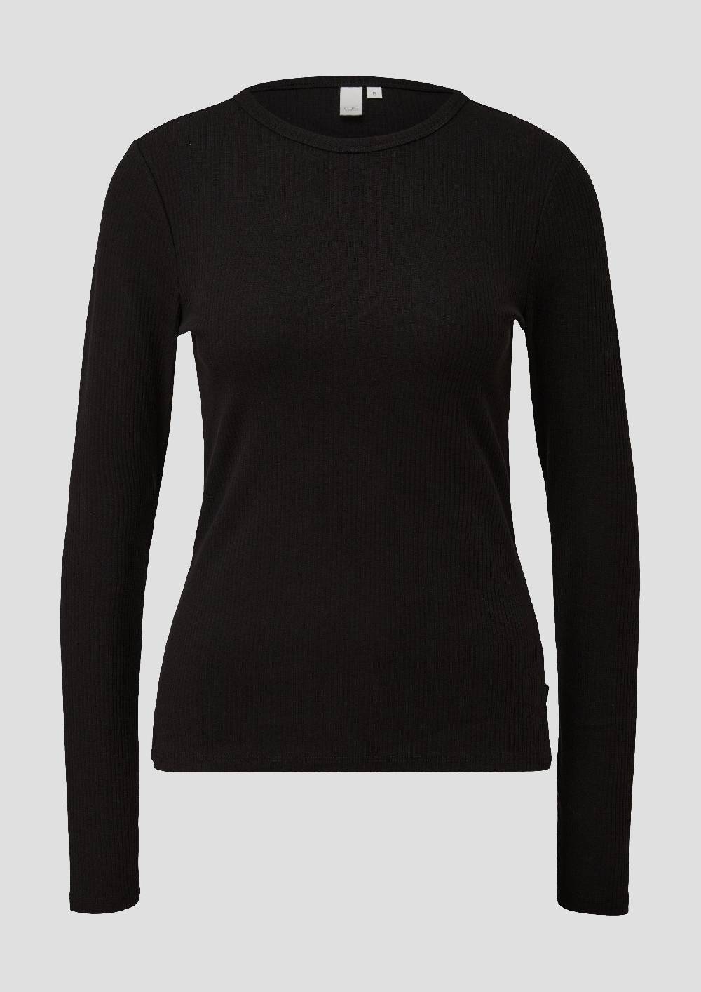 S.Oliver Geripptes Longsleeve Im Slim Fit