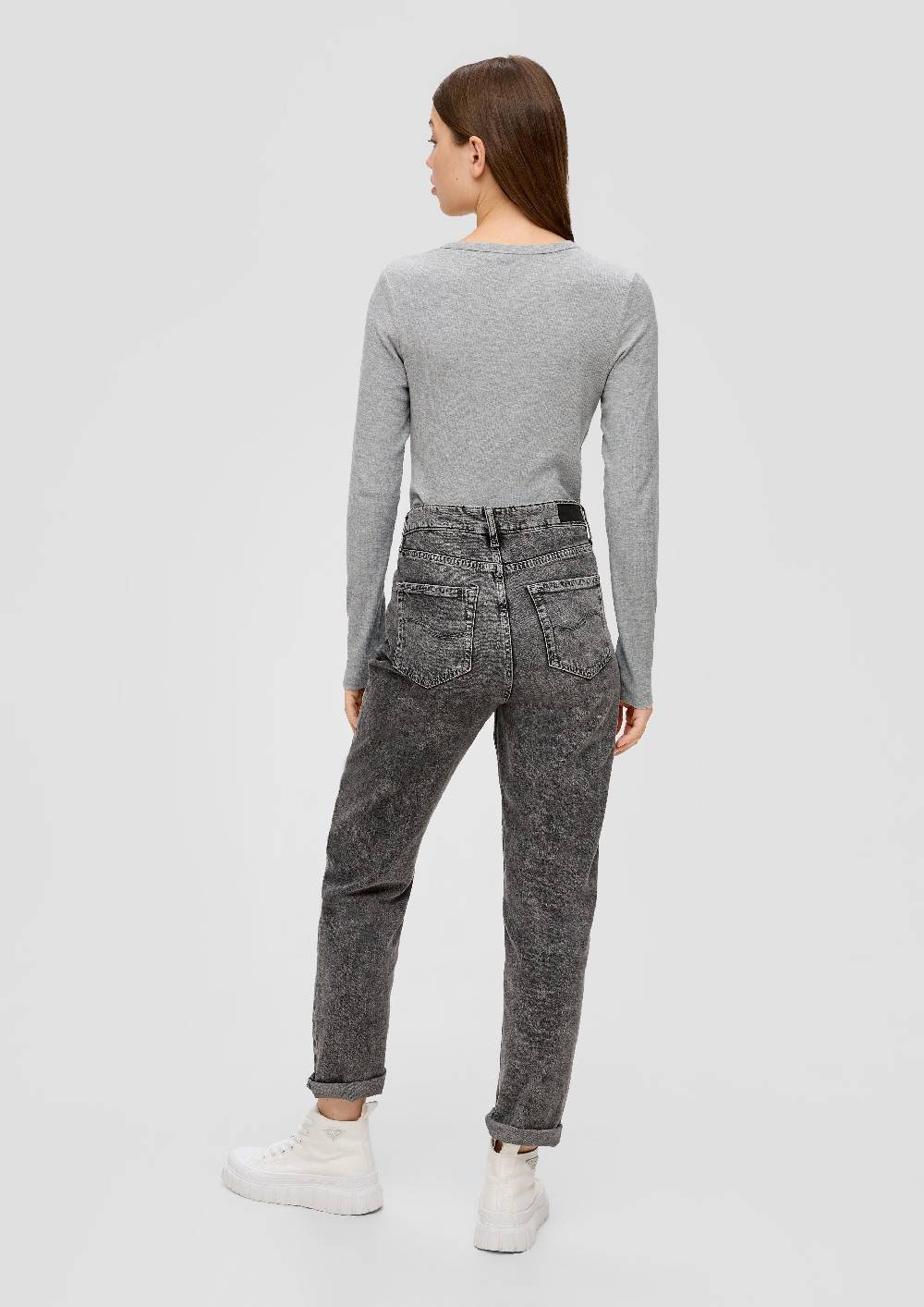 S.Oliver Geripptes Longsleeve Im Slim Fit