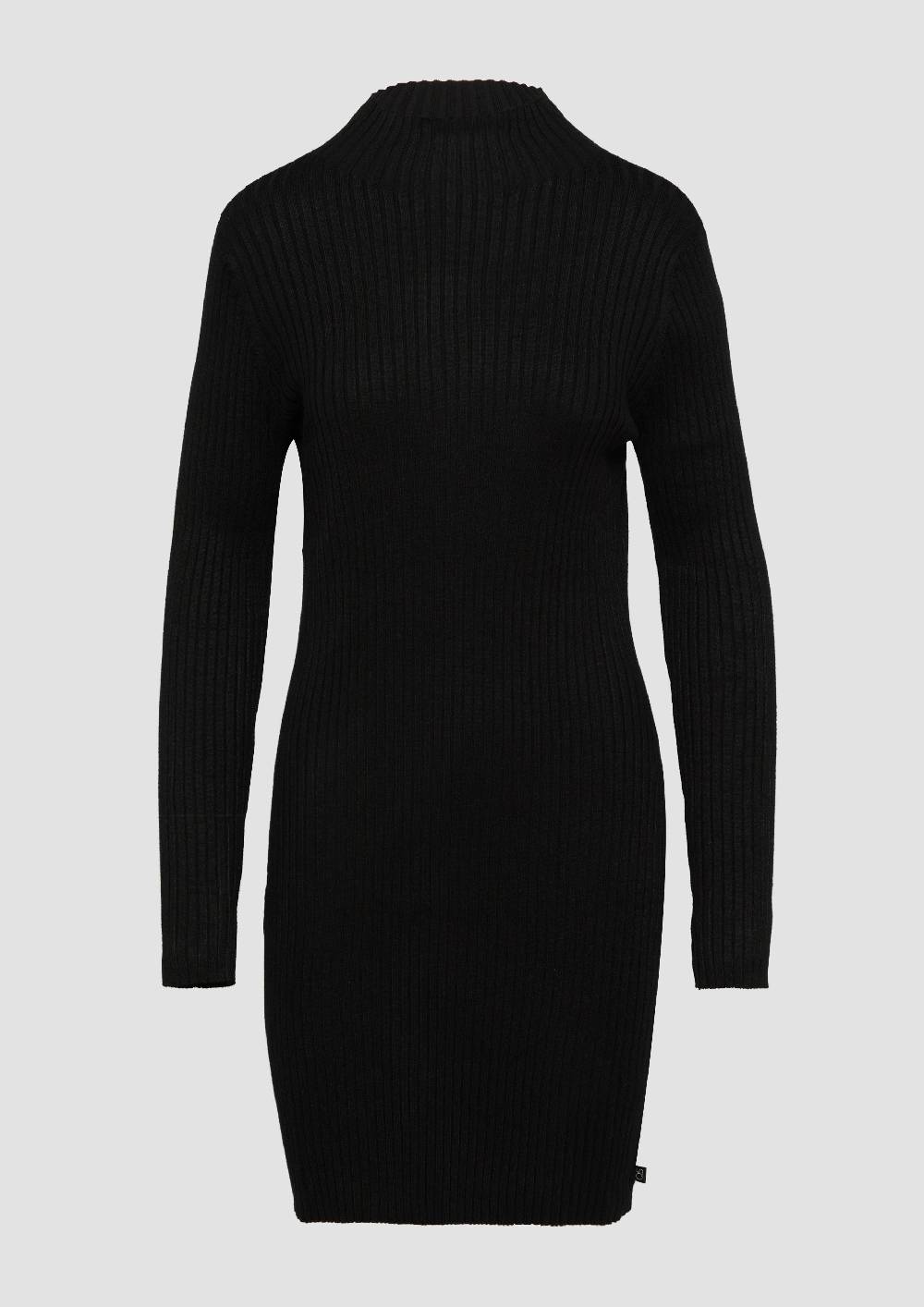 S.Oliver Geripptes Strickkleid Im Slim Fit