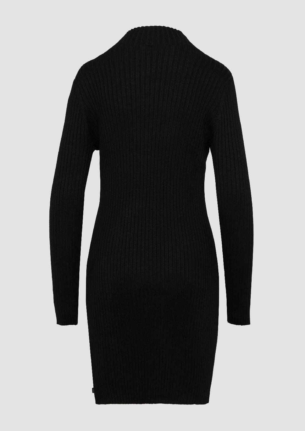 S.Oliver Geripptes Strickkleid Im Slim Fit