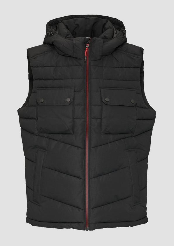 S.Oliver Gesteppte Weste Mit Abnehmbarer Kapuze