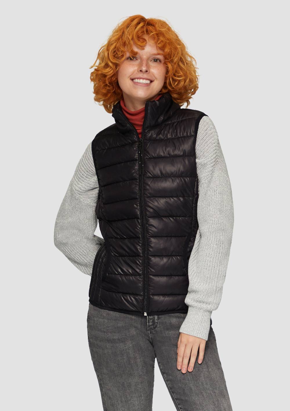 S.Oliver Gesteppte Weste Mit Stehkragen