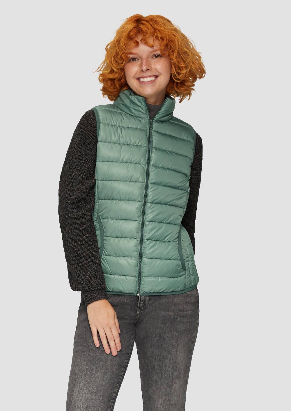 S.Oliver Gesteppte Weste Mit Stehkragen