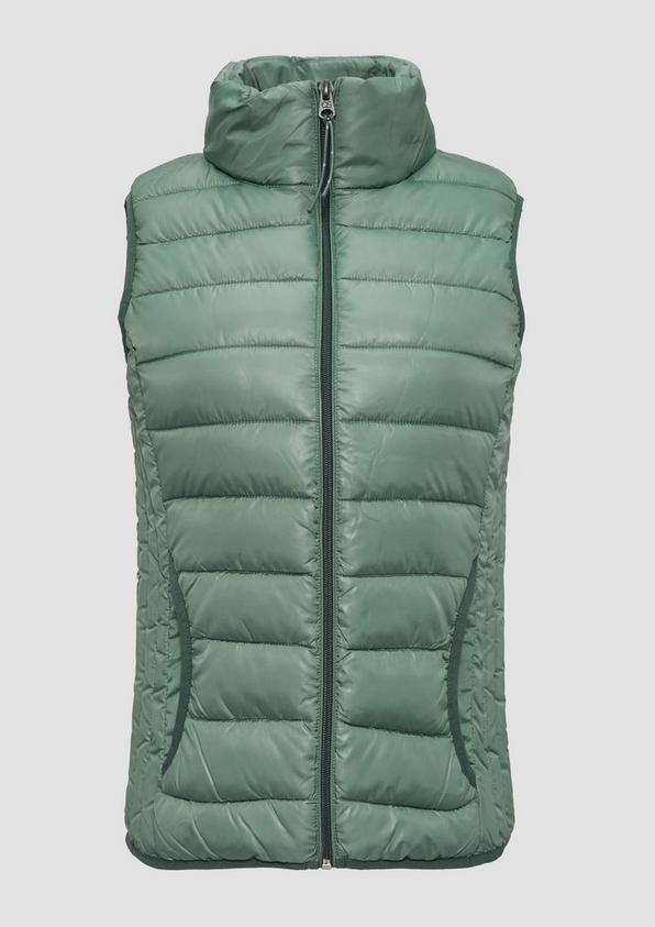 s.Oliver Gesteppte Weste mit Stehkragen