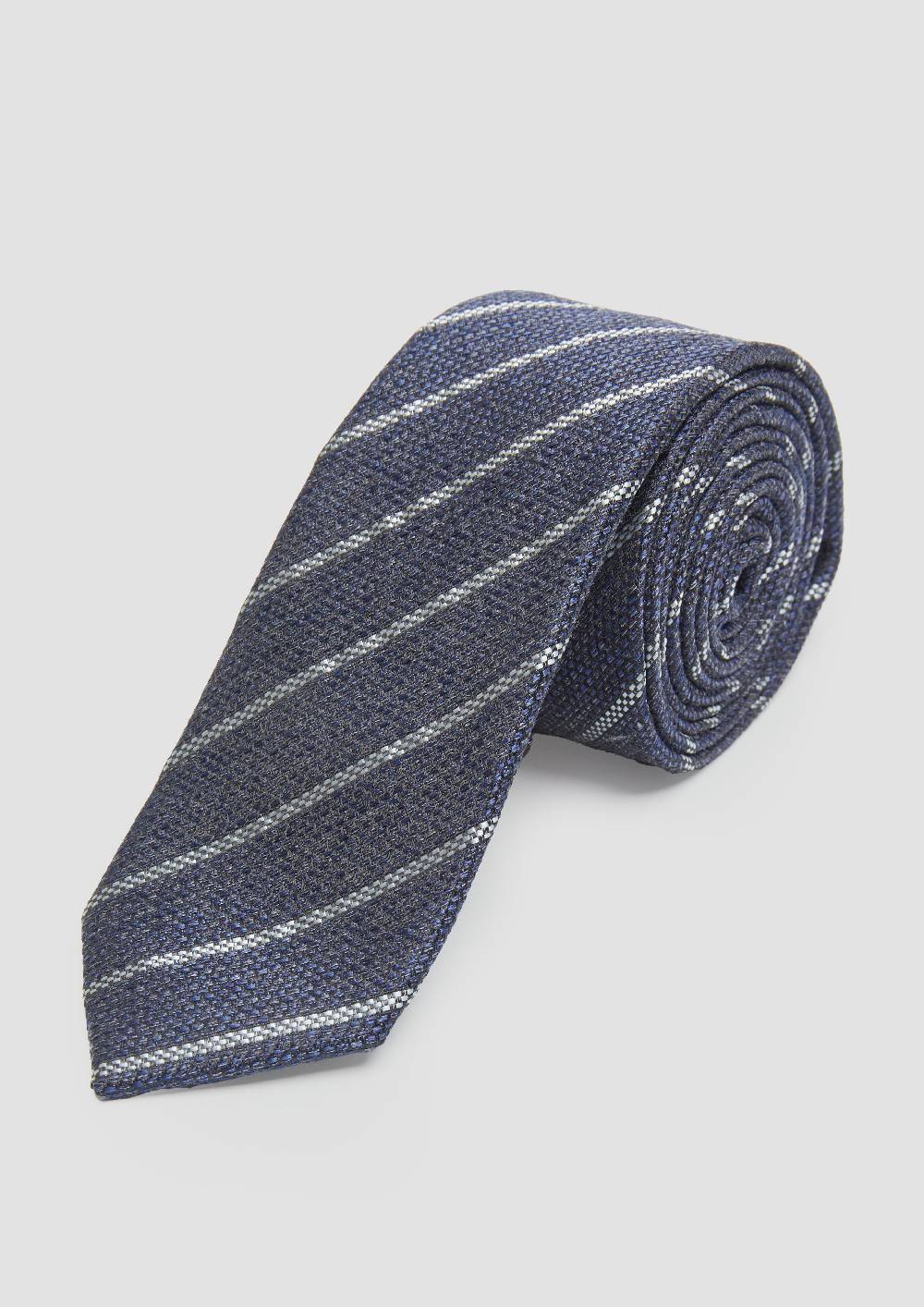 S.Oliver Gestreifte Krawatte Aus Seidenmix