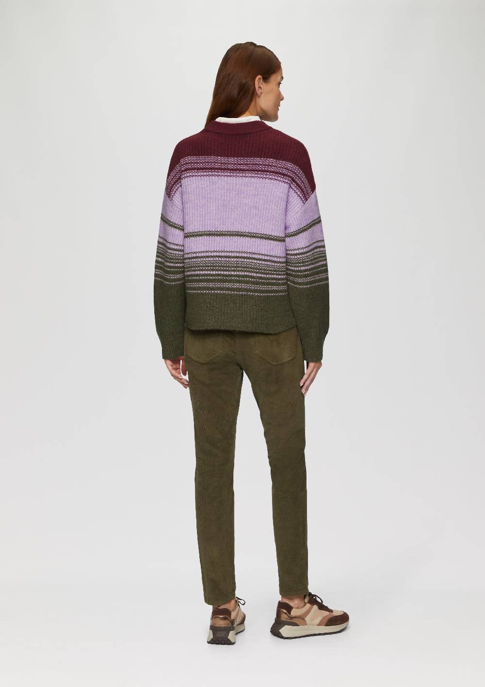 S.Oliver Gestreifter Strickpullover Im Relaxed Fit