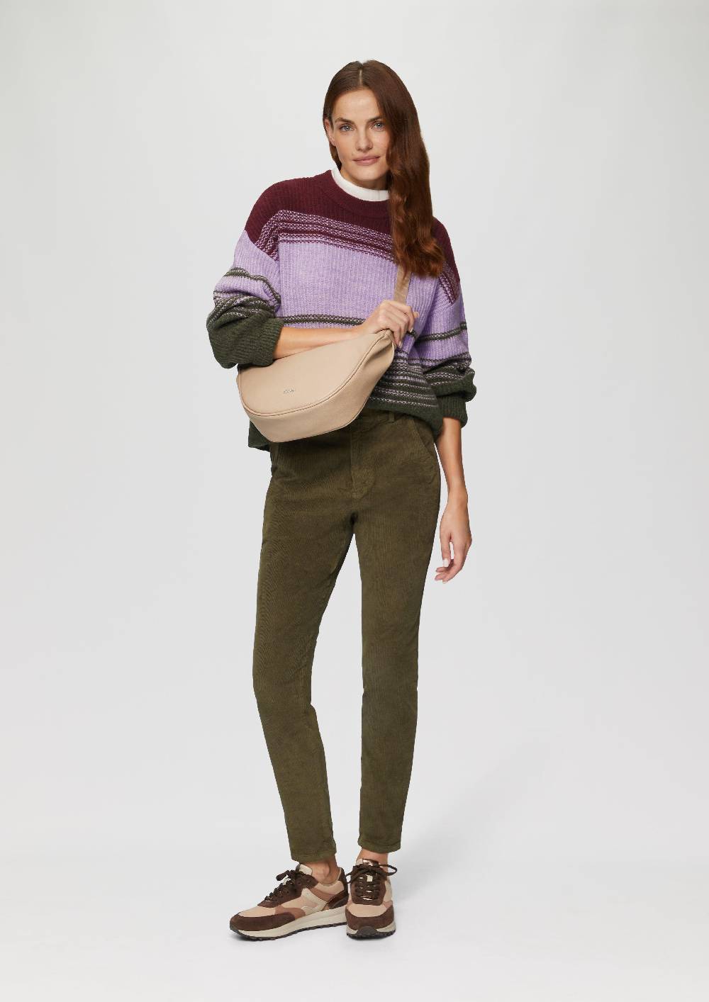 S.Oliver Gestreifter Strickpullover Im Relaxed Fit