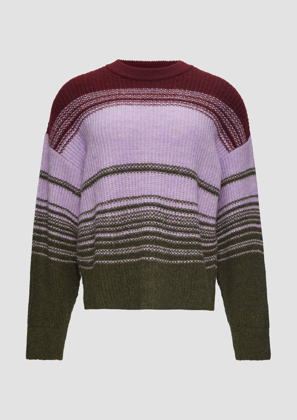 S.Oliver Gestreifter Strickpullover Im Relaxed Fit