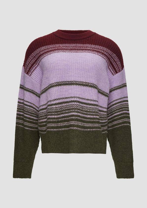 s.Oliver Gestreifter Strickpullover im Relaxed Fit