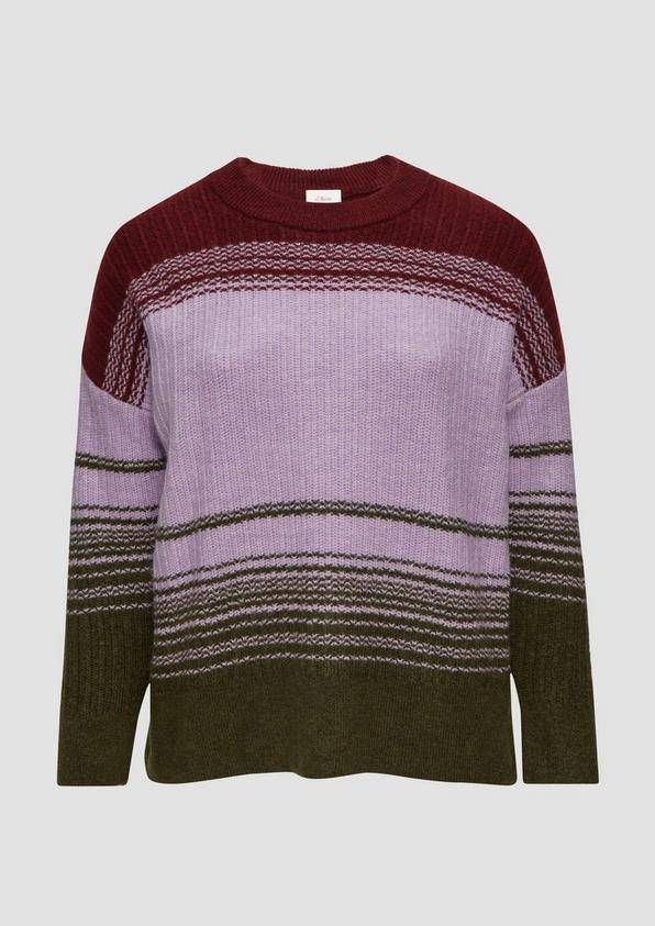 s.Oliver Gestreifter Strickpullover im Relaxed Fit