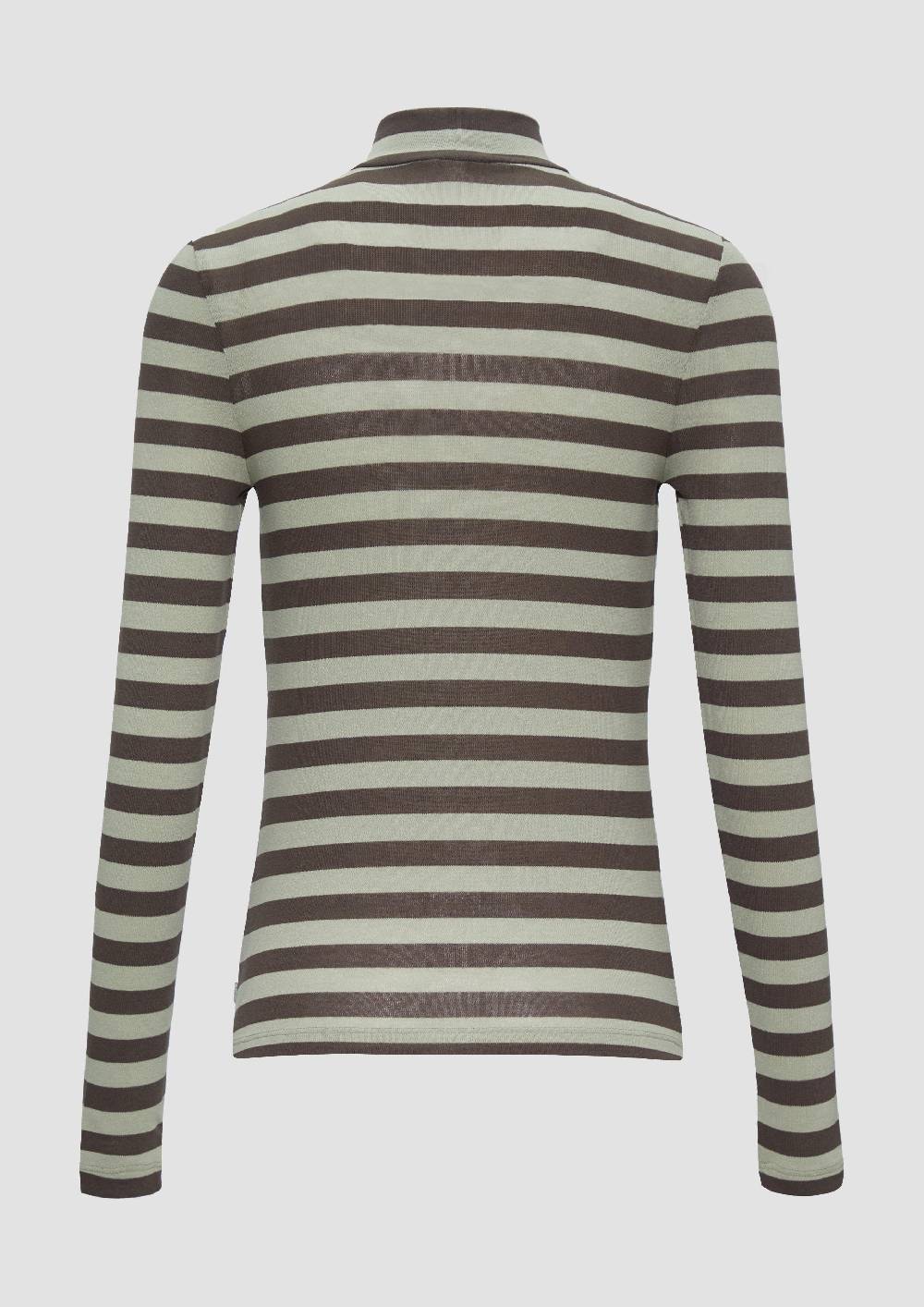 S.Oliver Gestreiftes Longsleeve Im Slim Fit