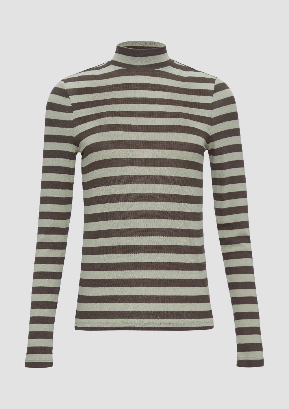 S.Oliver Gestreiftes Longsleeve Im Slim Fit