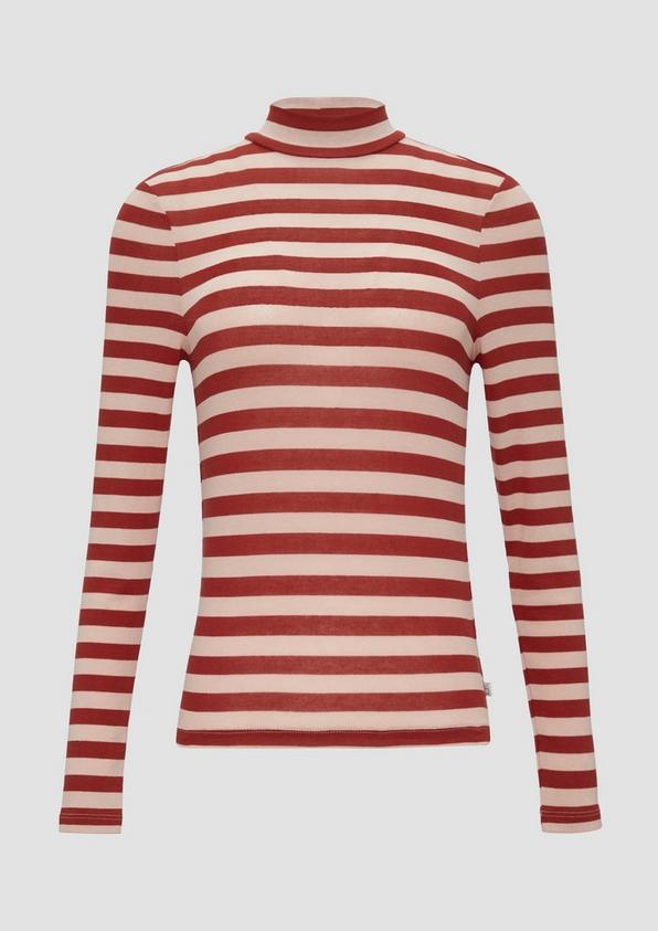 s.Oliver Gestreiftes Longsleeve im Slim Fit