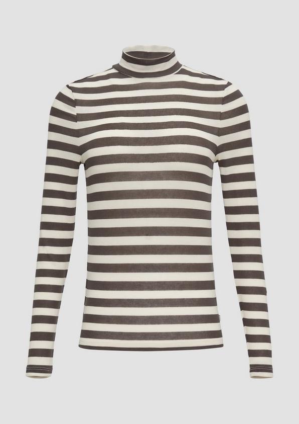 s.Oliver Gestreiftes Longsleeve im Slim Fit