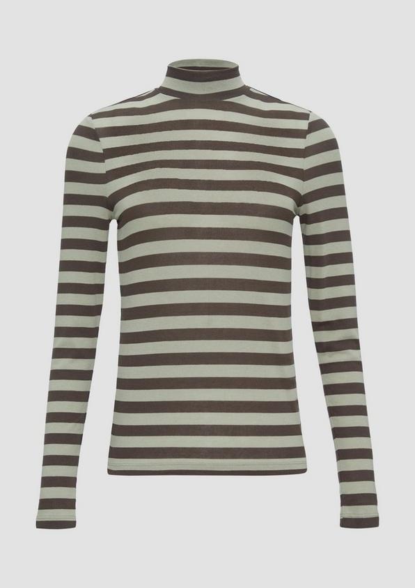 s.Oliver Gestreiftes Longsleeve im Slim Fit