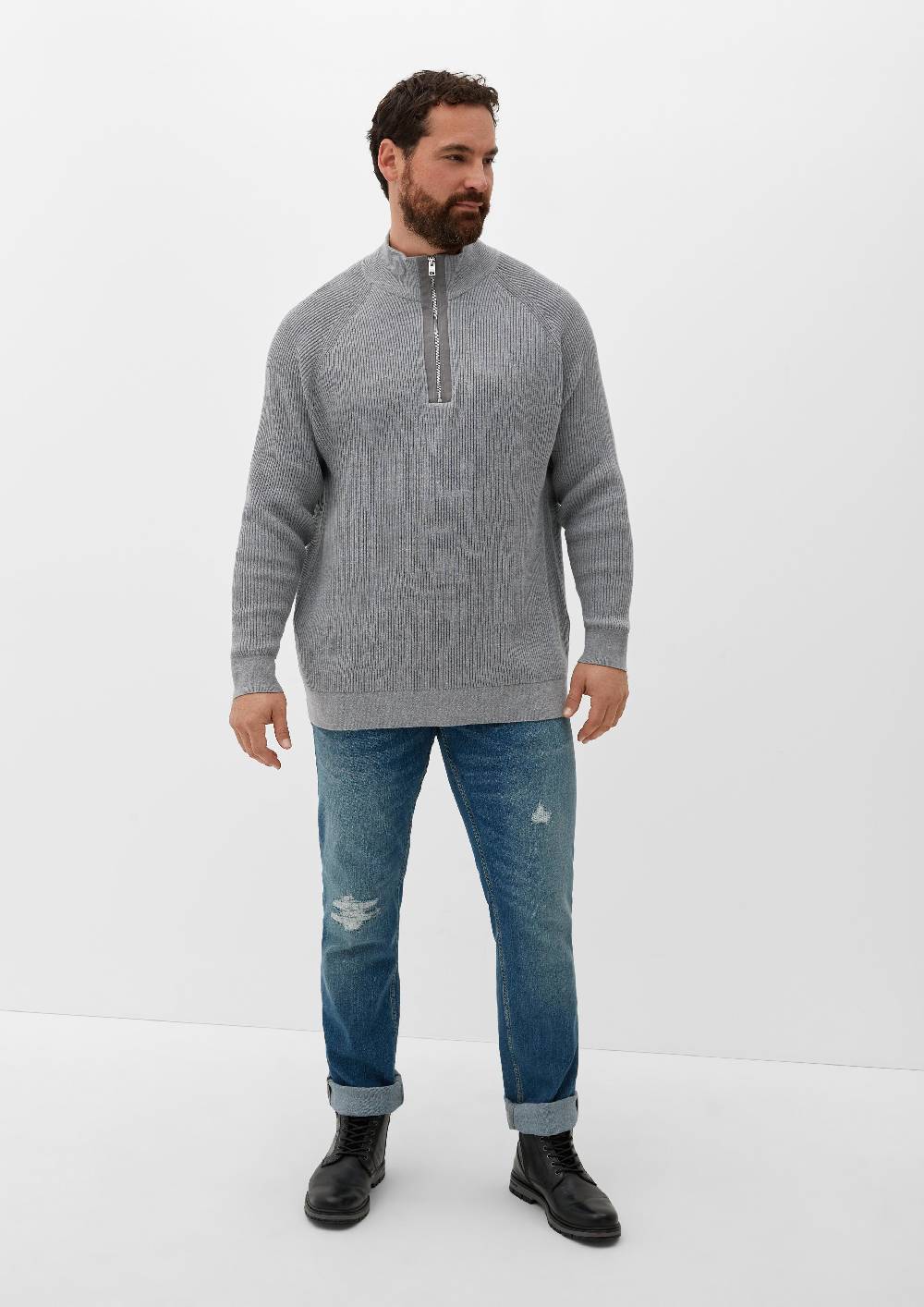 S.Oliver Gestrickter Troyerpullover