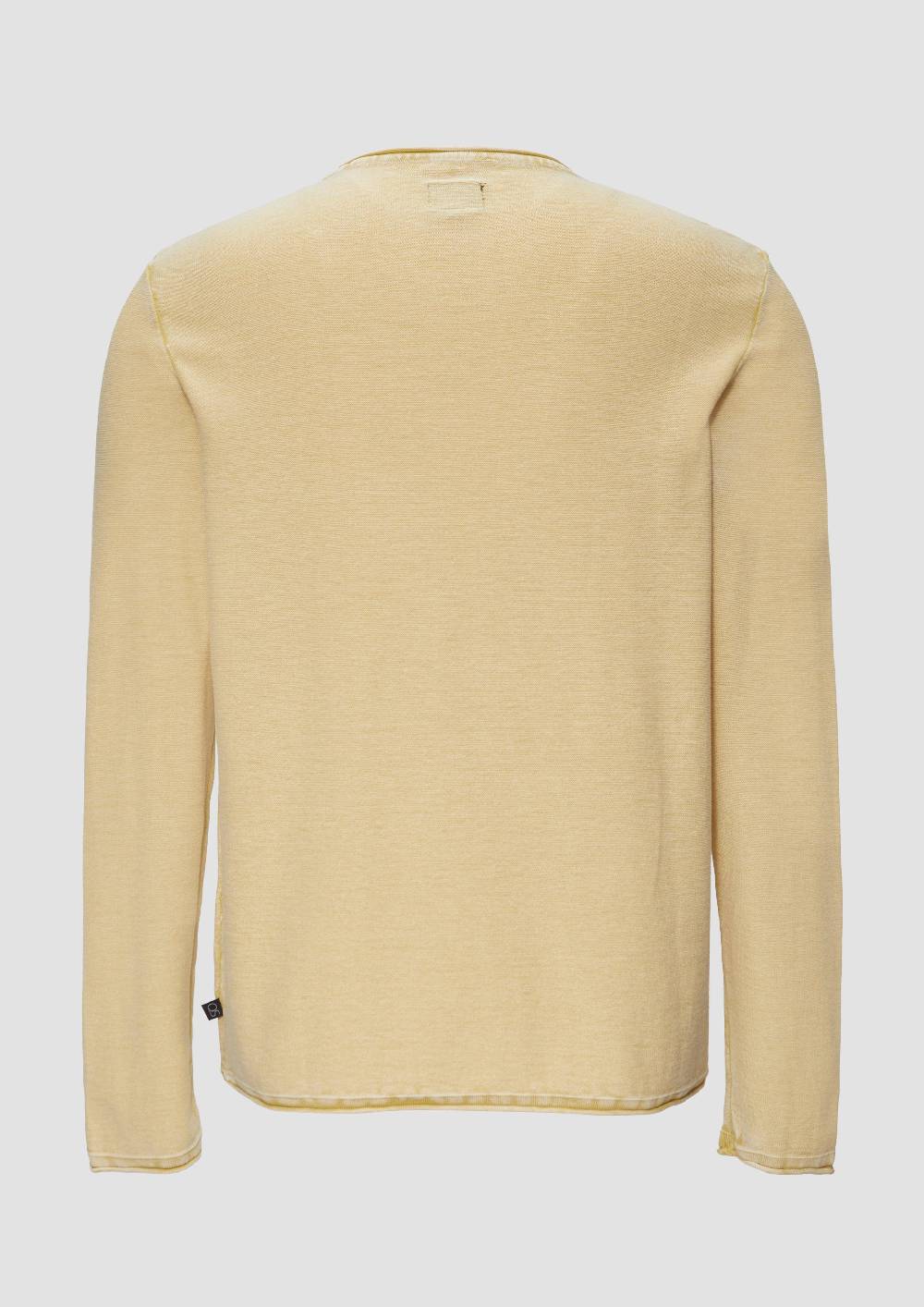 S.Oliver Gewaschener Strickpullover Mit Rollsaum