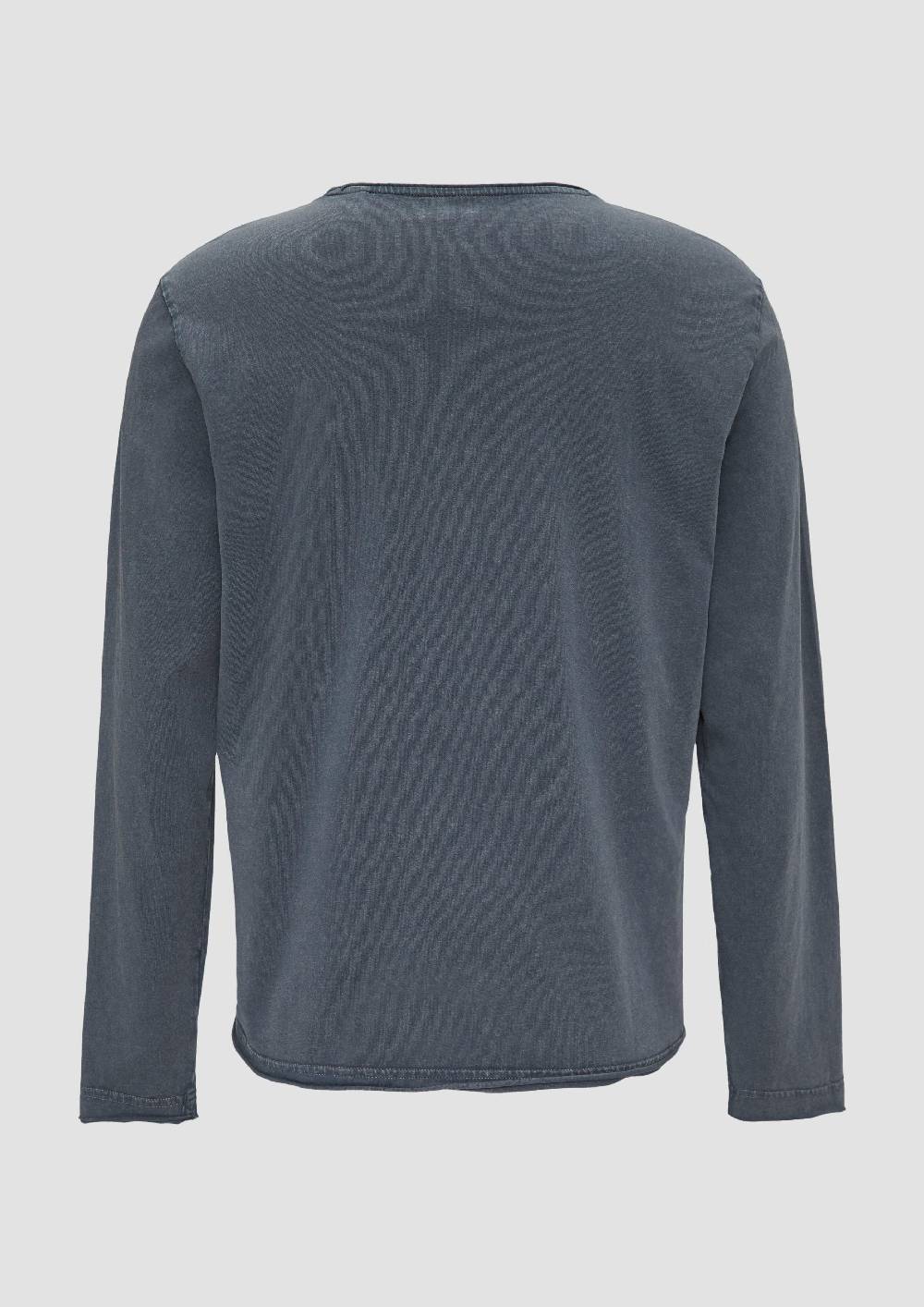 S.Oliver Gewaschenes Langarmshirt Im Used-Look