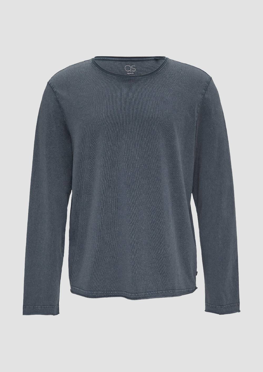 S.Oliver Gewaschenes Langarmshirt Im Used-Look