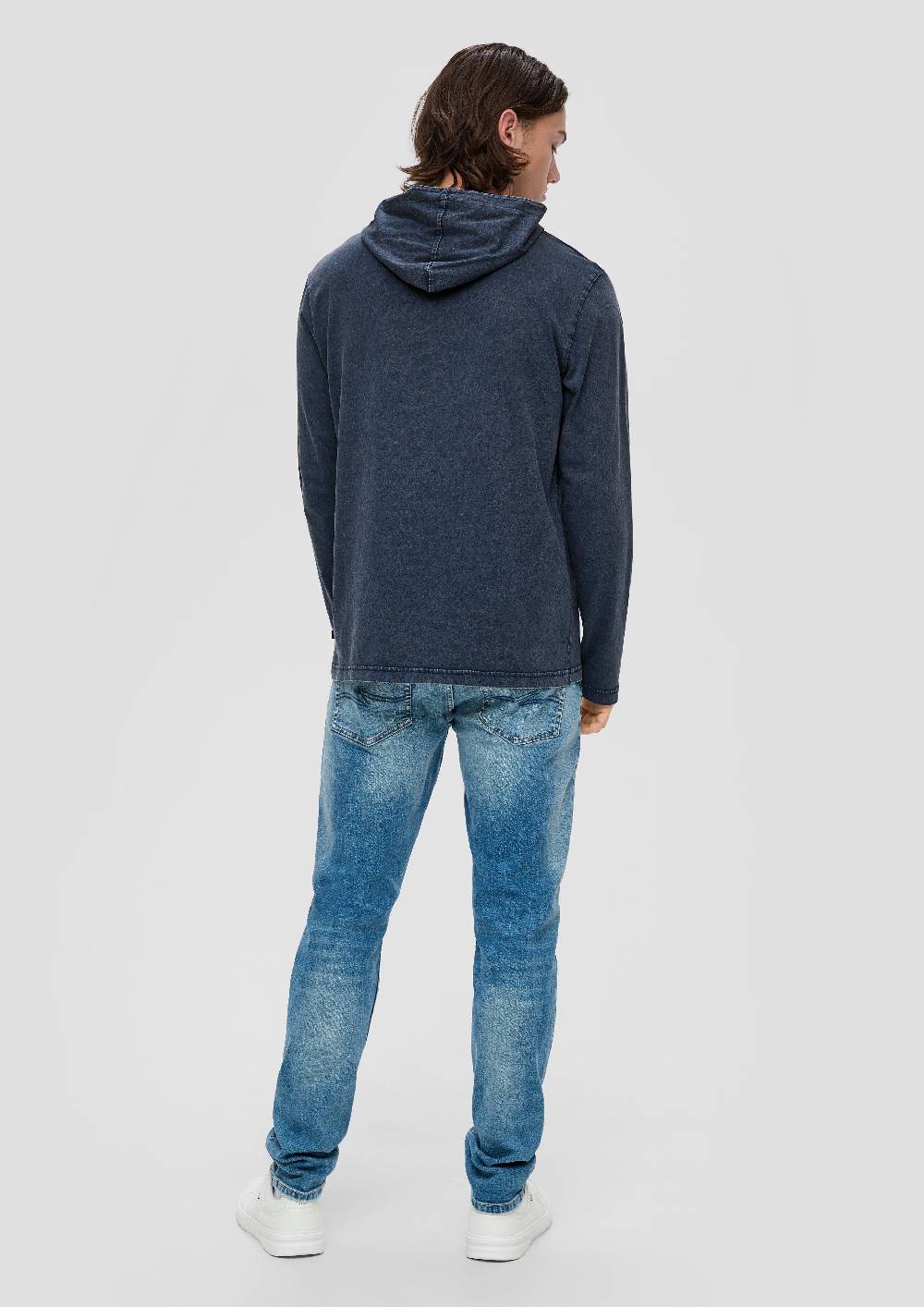 S.Oliver Gewaschenes Longsleeve Mit Kapuze