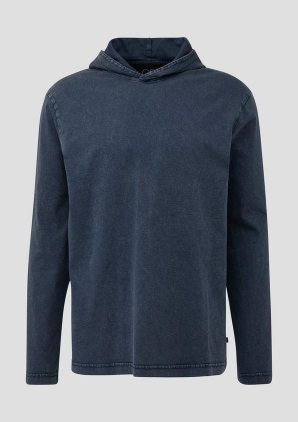 s.Oliver Gewaschenes Longsleeve mit Kapuze