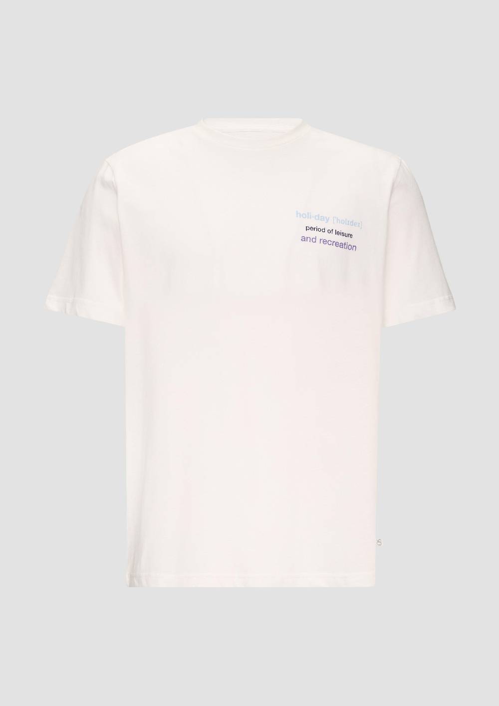 S.Oliver Gewaschenes T-Shirt Mit Frontprint