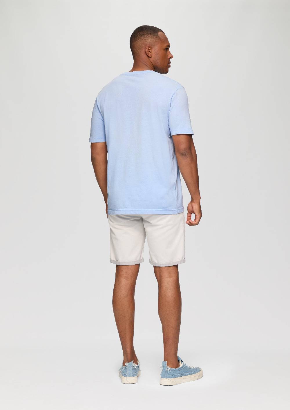 S.Oliver Gewaschenes T-Shirt Mit Frontprint