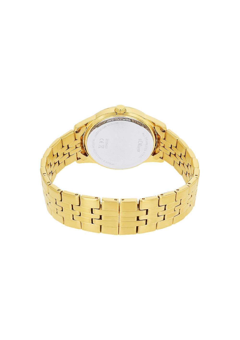 S.Oliver Goldfarbene Edelstahluhr