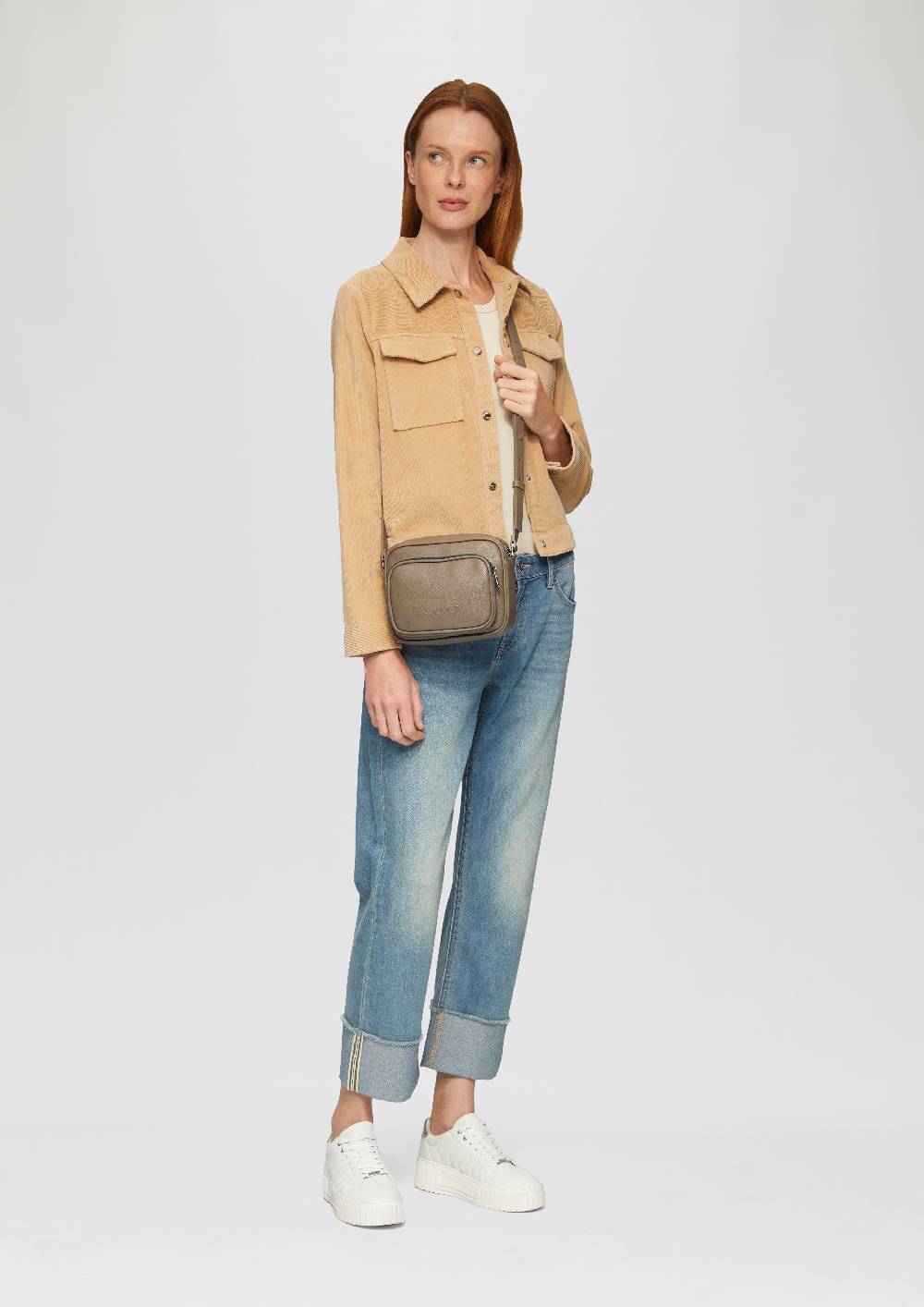 S.Oliver Große Camera-Bag In Leder-Optik