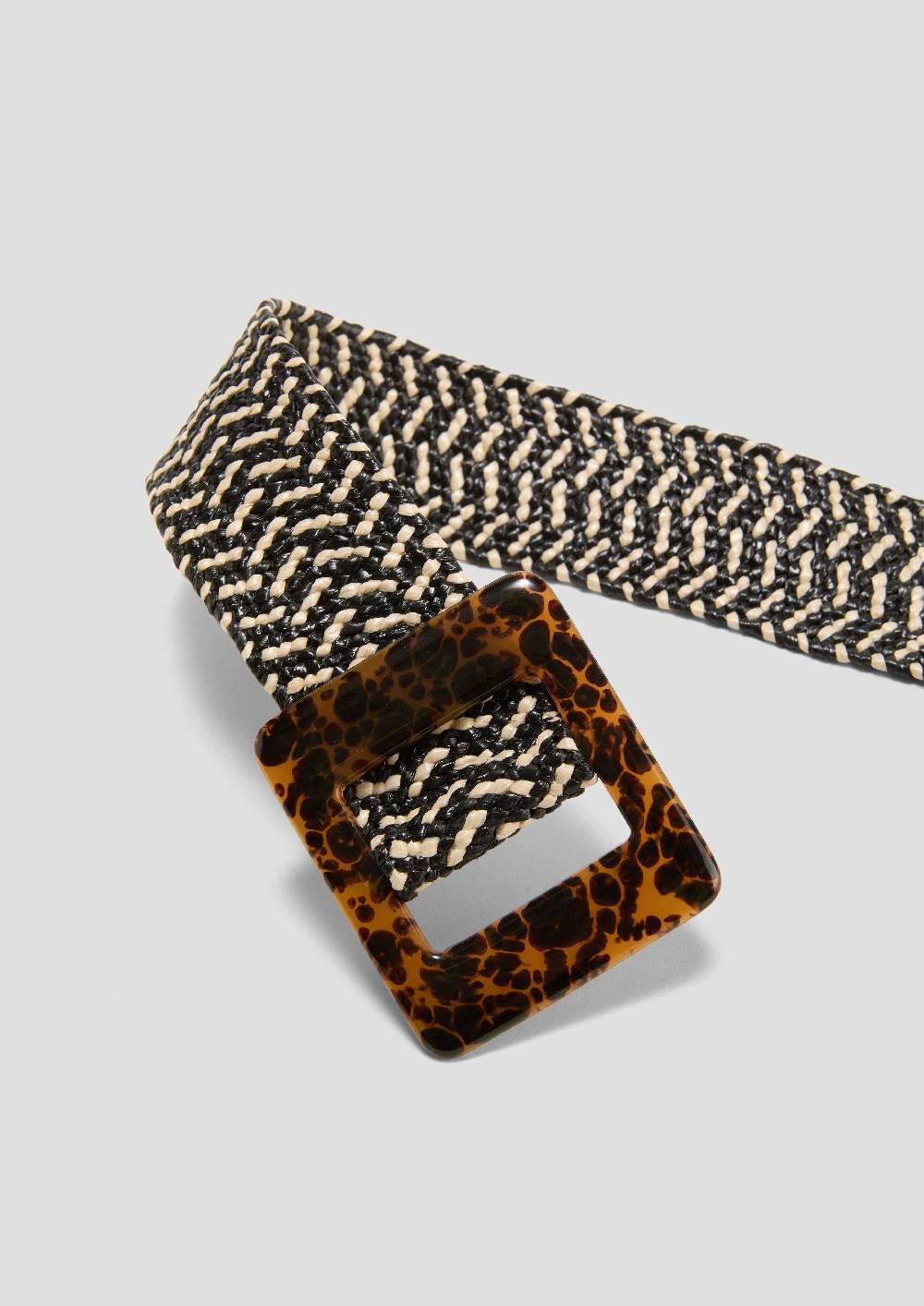 S.Oliver Gürtel In Bast-Optik Mit Dorn-Schließe