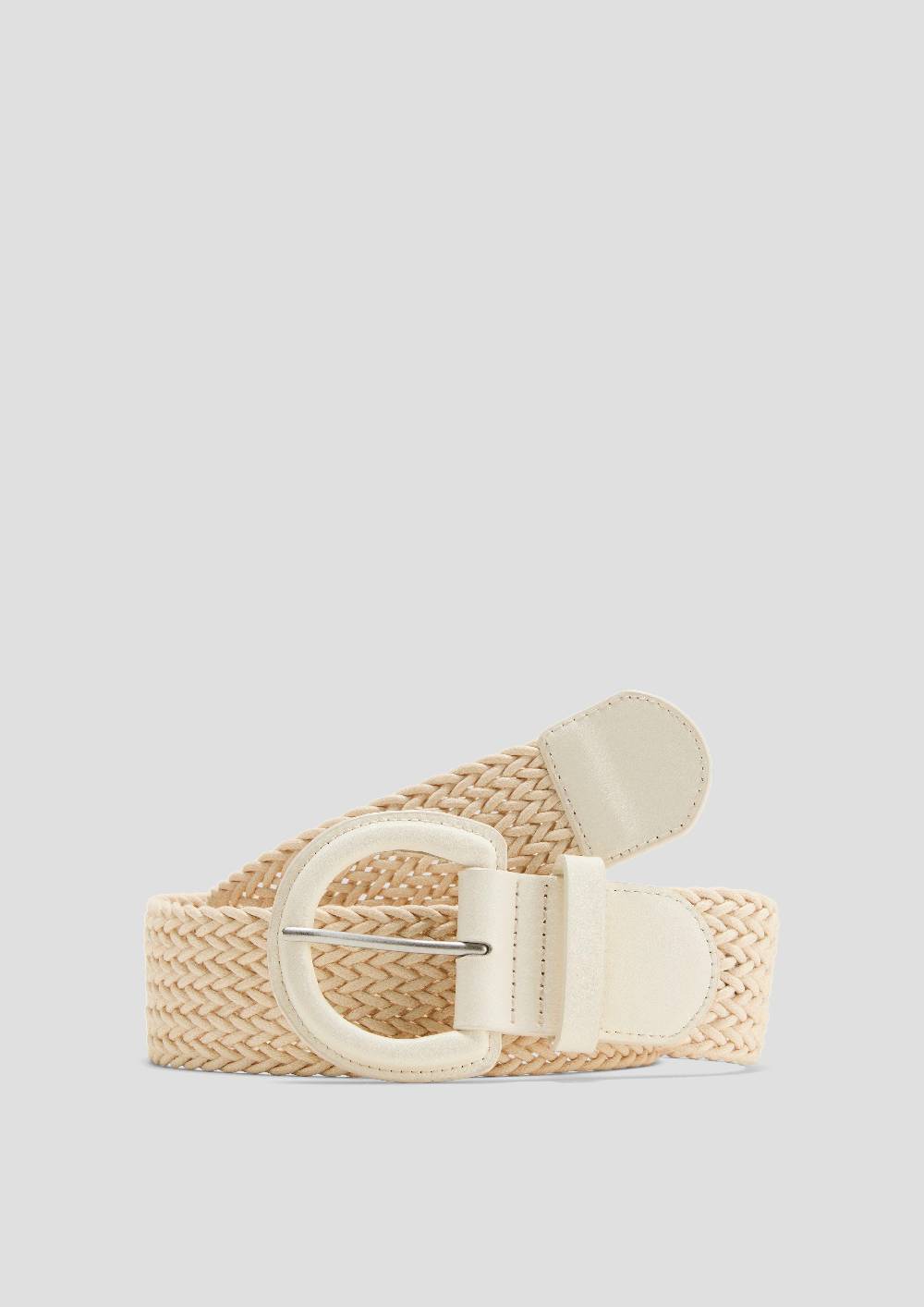 S.Oliver Gürtel Mit Flechtmuster Und Dornschließe