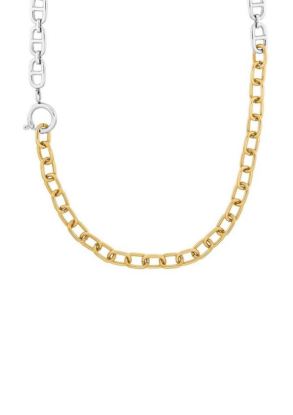 s.Oliver Halskette aus Edelstahl im Bicolor-Look