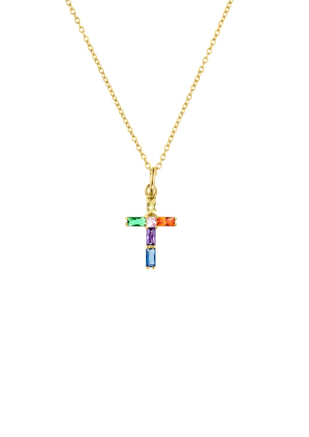 S.Oliver Halskette Mit Buntem Anhänger