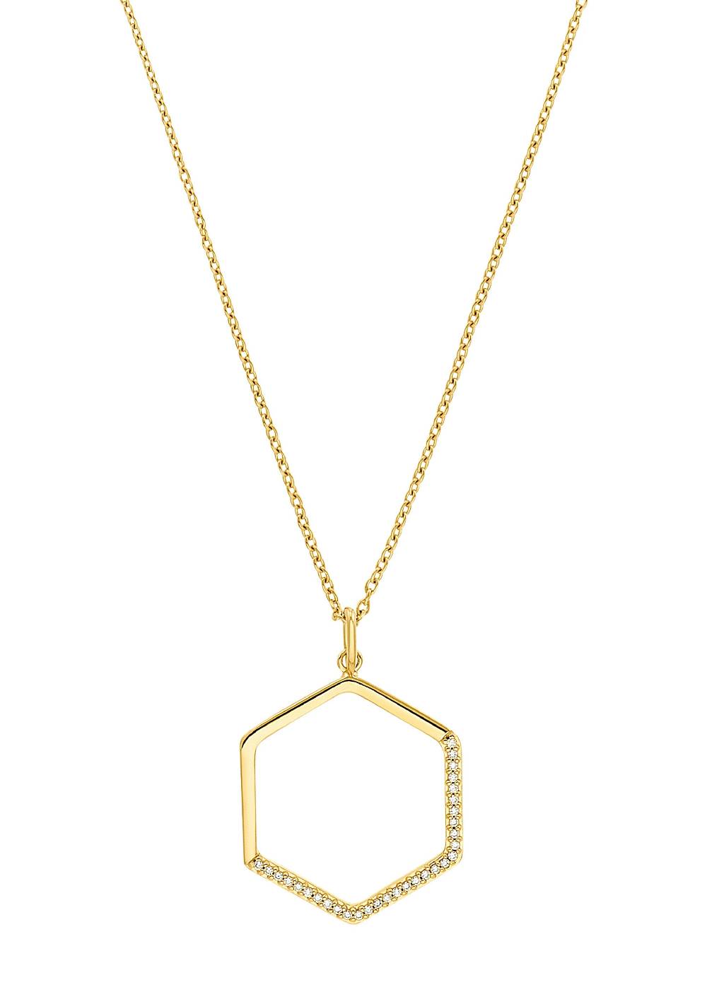 S.Oliver Halskette Mit Waben-Anhänger