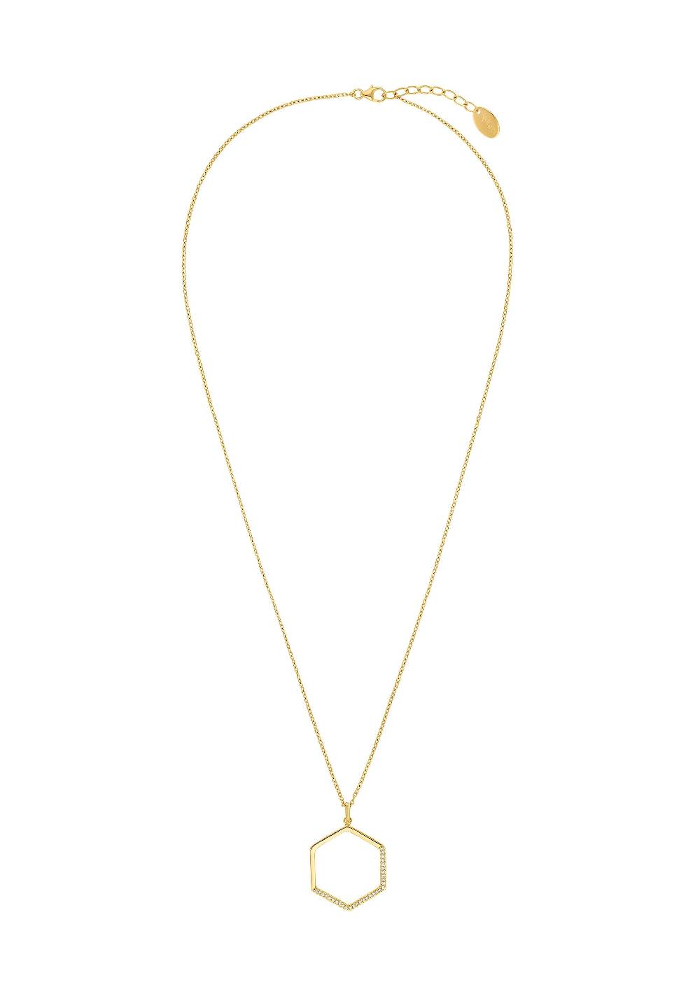 S.Oliver Halskette Mit Waben-Anhänger