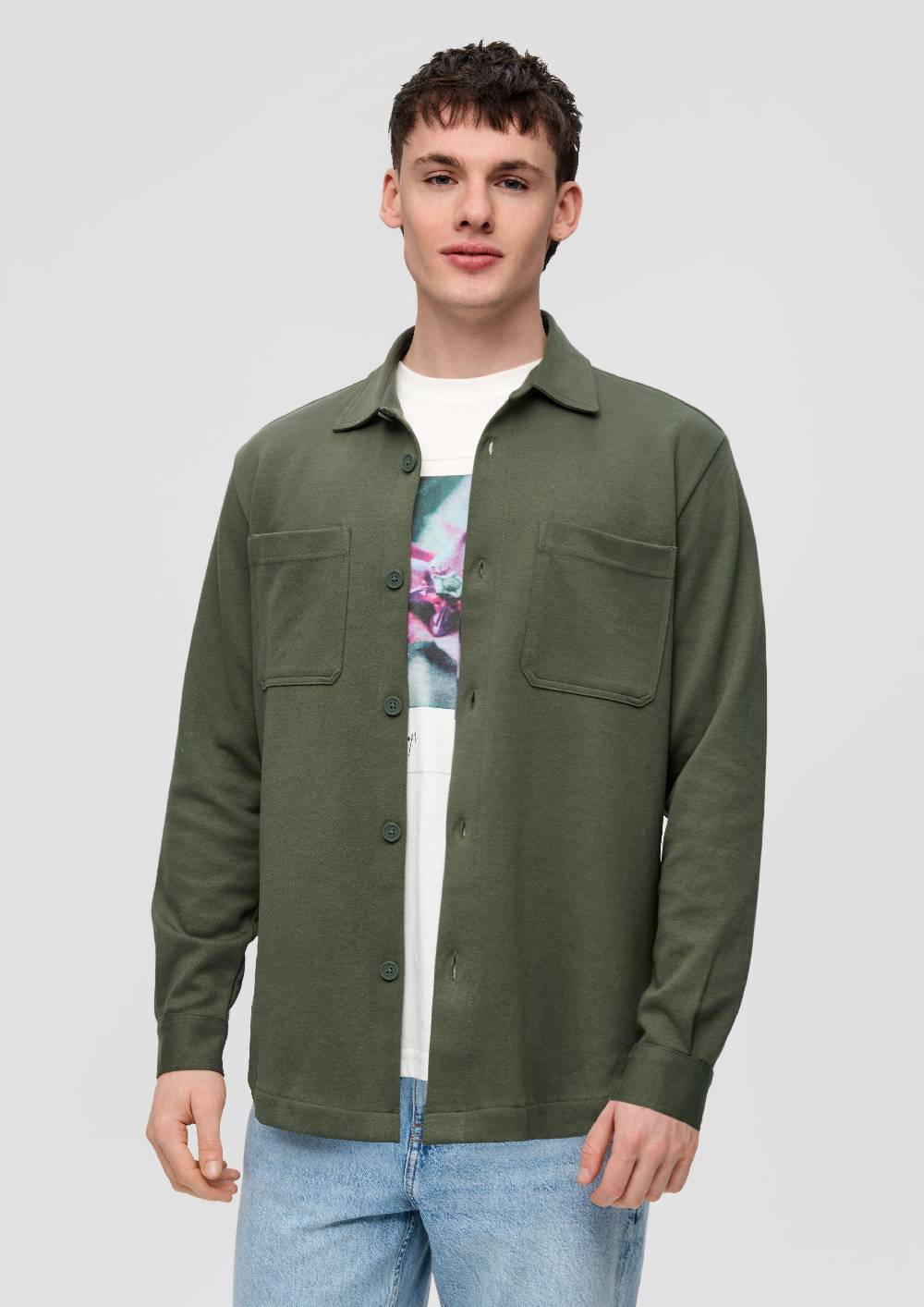 S.Oliver Hemd Aus Interlockjersey