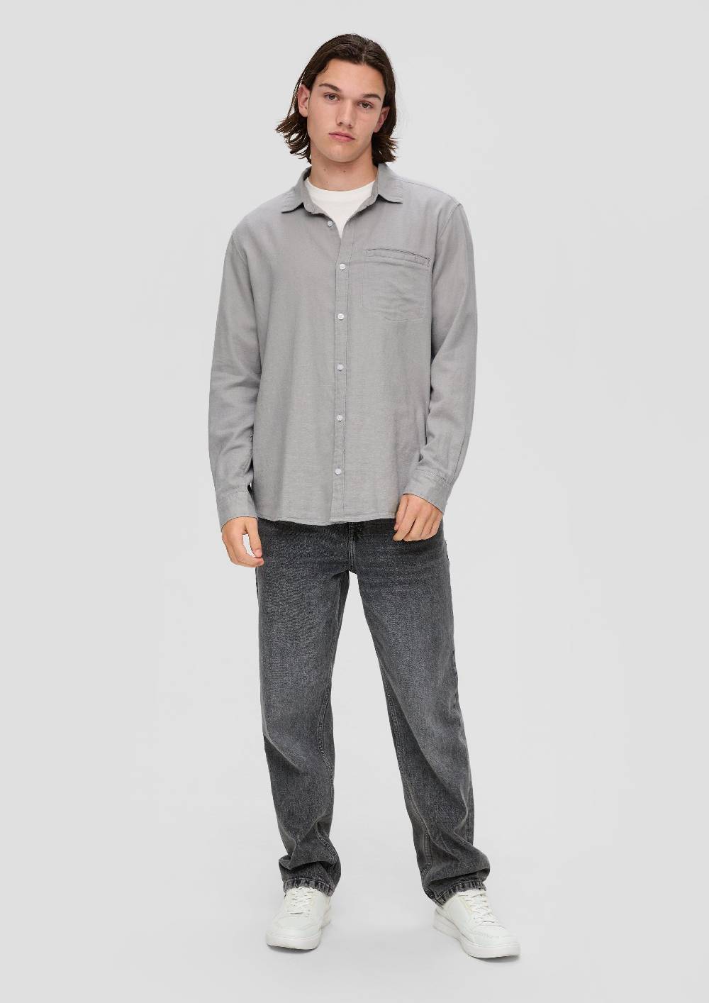 S.Oliver Hemd Aus Leinenmix