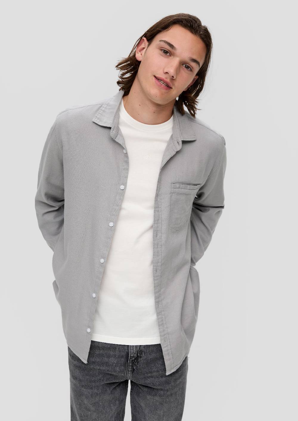 S.Oliver Hemd Aus Leinenmix