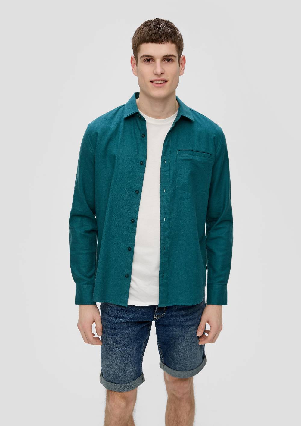 S.Oliver Hemd Aus Leinenmix