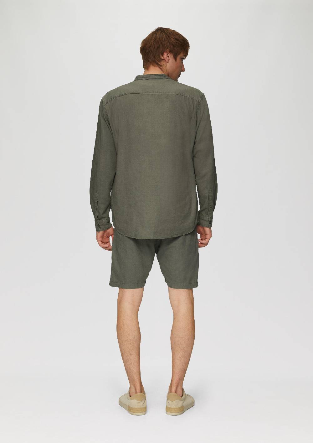 S.Oliver Hemd Aus Leinenmix Mit Garment Dye