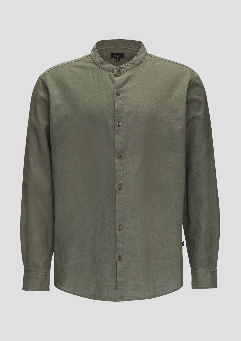 S.Oliver Hemd Aus Leinenmix Mit Garment Dye