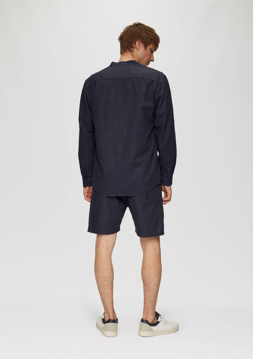 S.Oliver Hemd Aus Leinenmix Mit Garment Dye