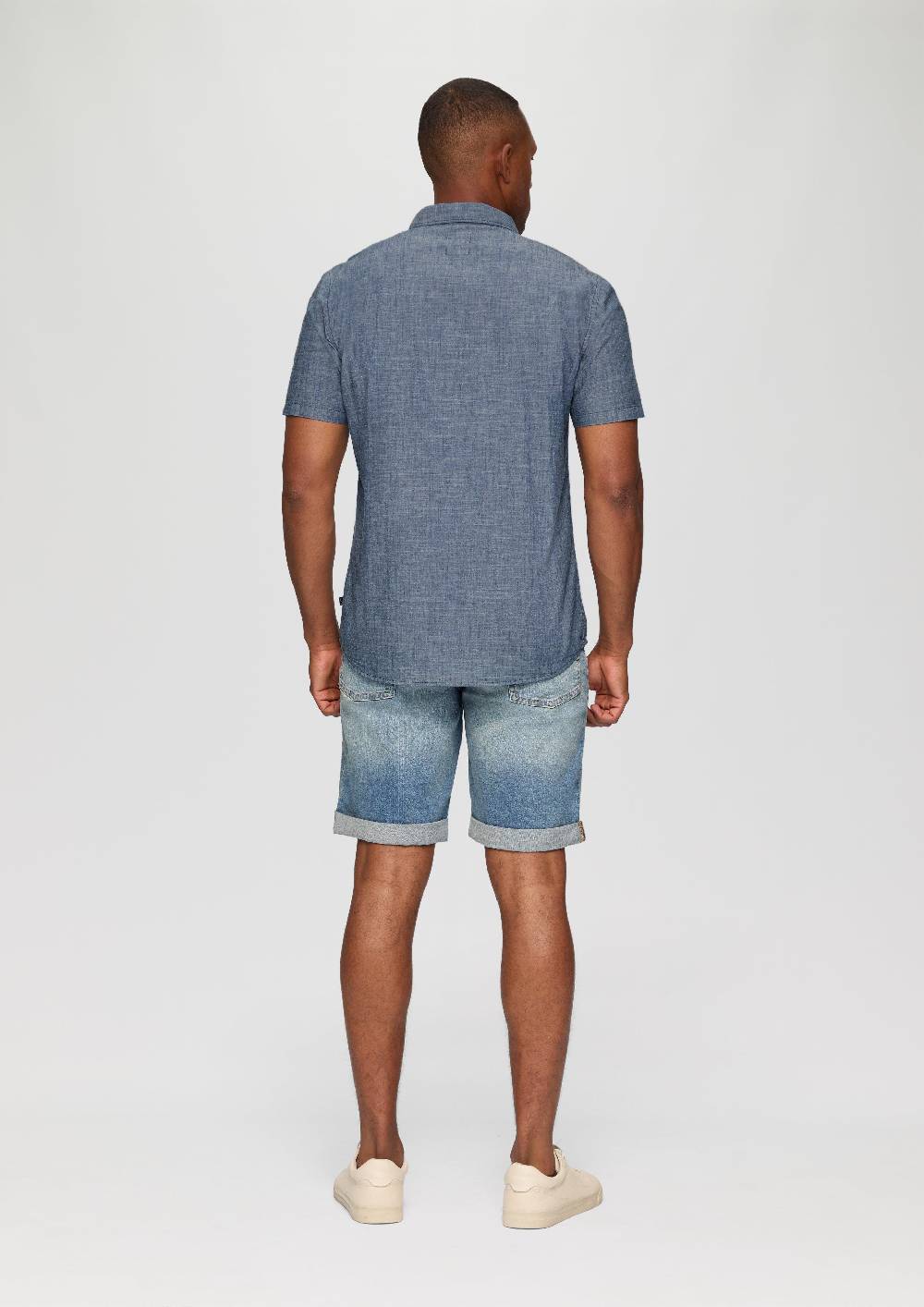 S.Oliver Hemd Im Slim Fit Und Denim-Look