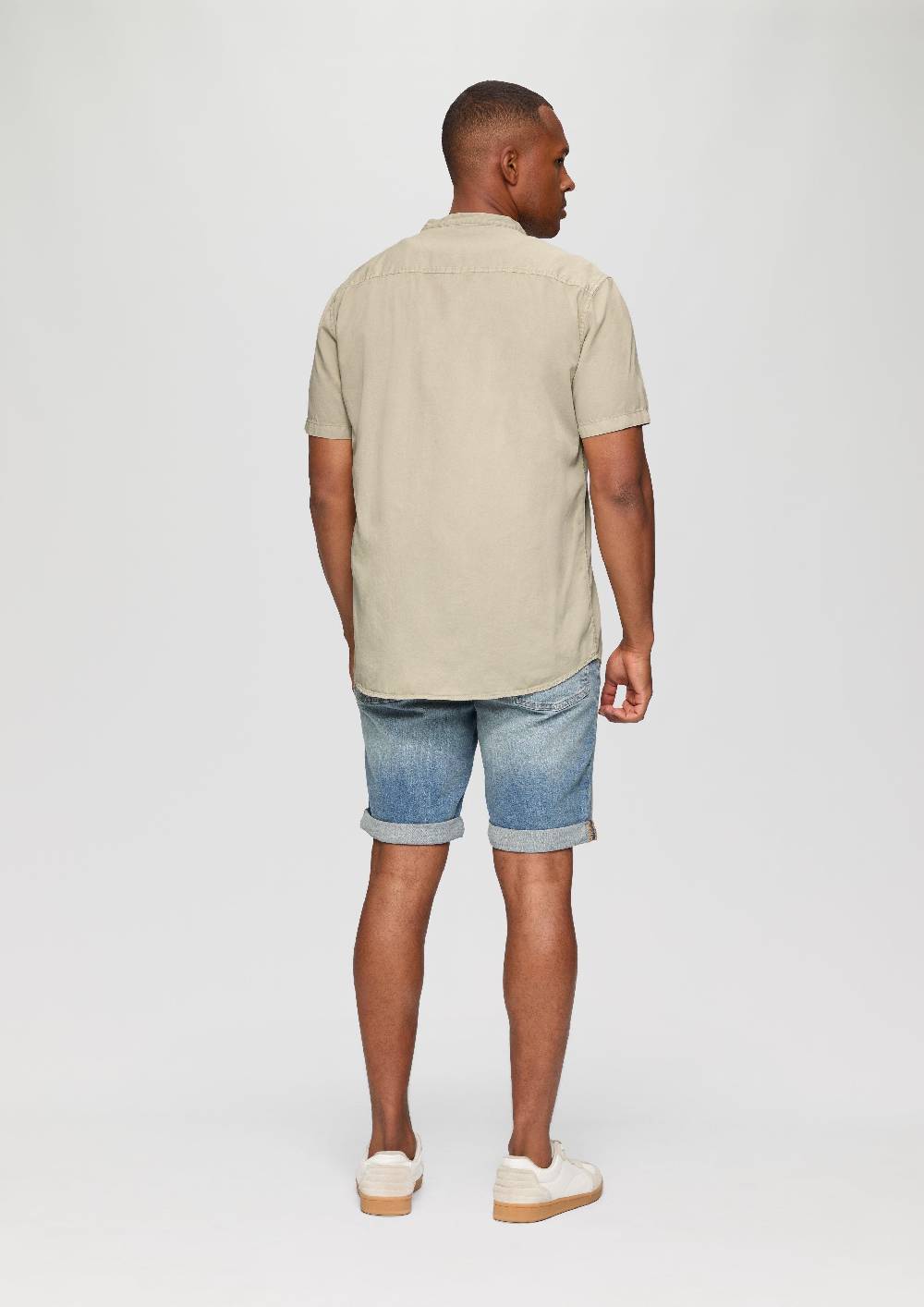 S.Oliver Hemd Mit Stehkragen Und Garment Dye