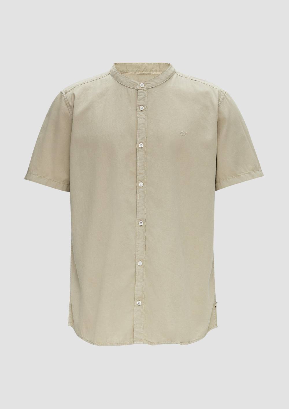 S.Oliver Hemd Mit Stehkragen Und Garment Dye