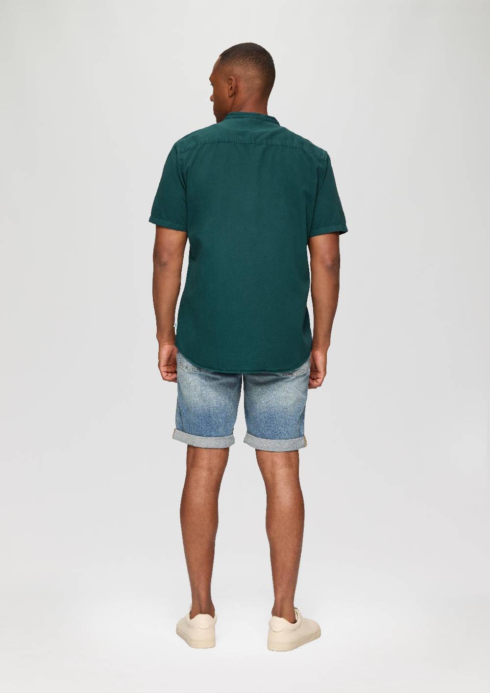 S.Oliver Hemd Mit Stehkragen Und Garment Dye