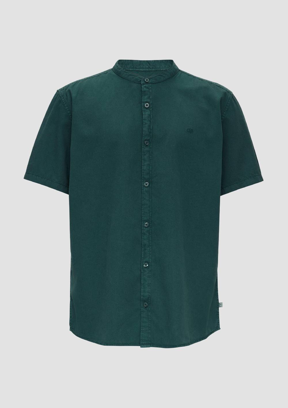 S.Oliver Hemd Mit Stehkragen Und Garment Dye