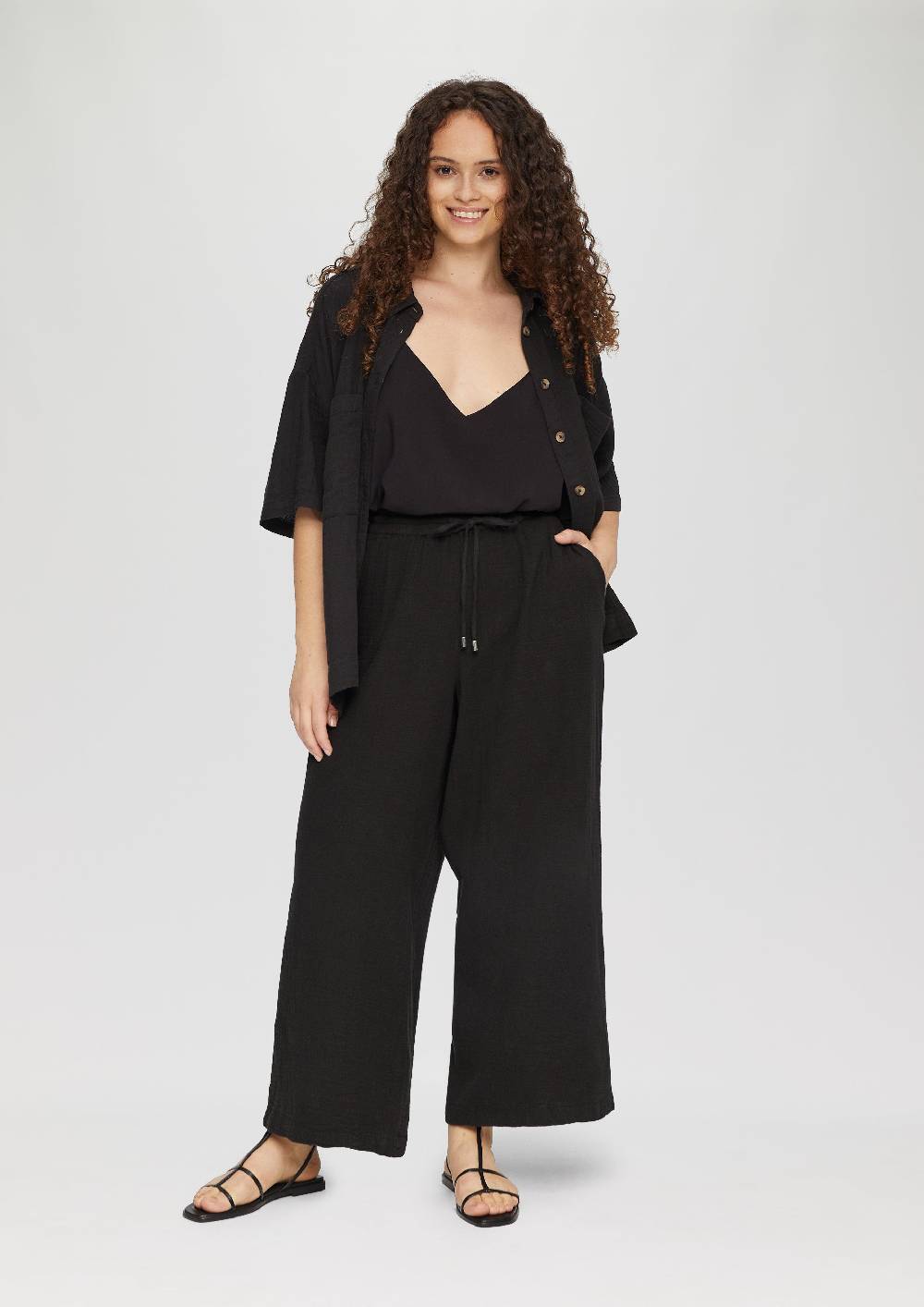 S.Oliver Hemdbluse Aus Baumwolle In Kurzer Länge